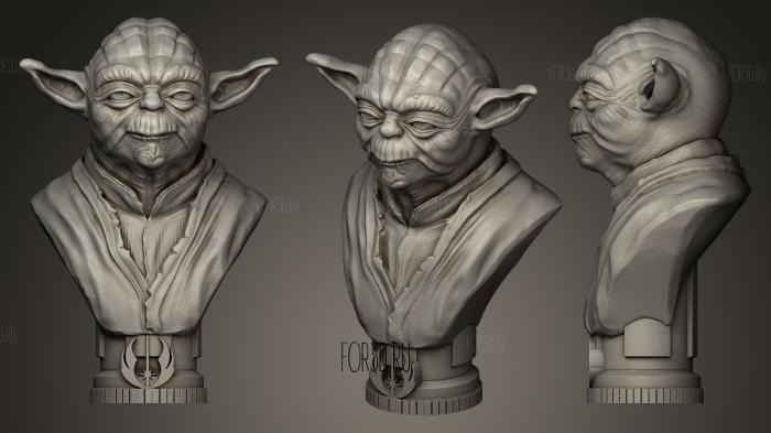 Master Yoda 3d stl модель для ЧПУ